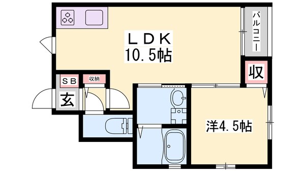 加古川駅 徒歩14分 1階の物件間取画像